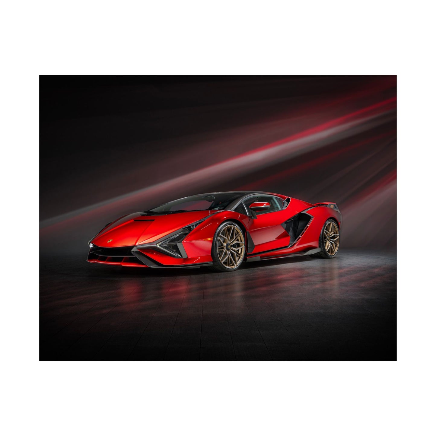 “Red to Carbon” – Sián FKP 37 Hypercar Art Print