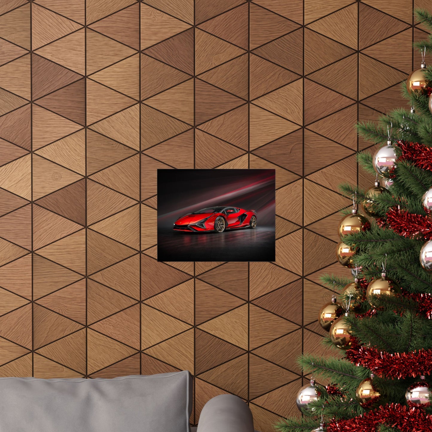 “Red to Carbon” – Sián FKP 37 Hypercar Art Print