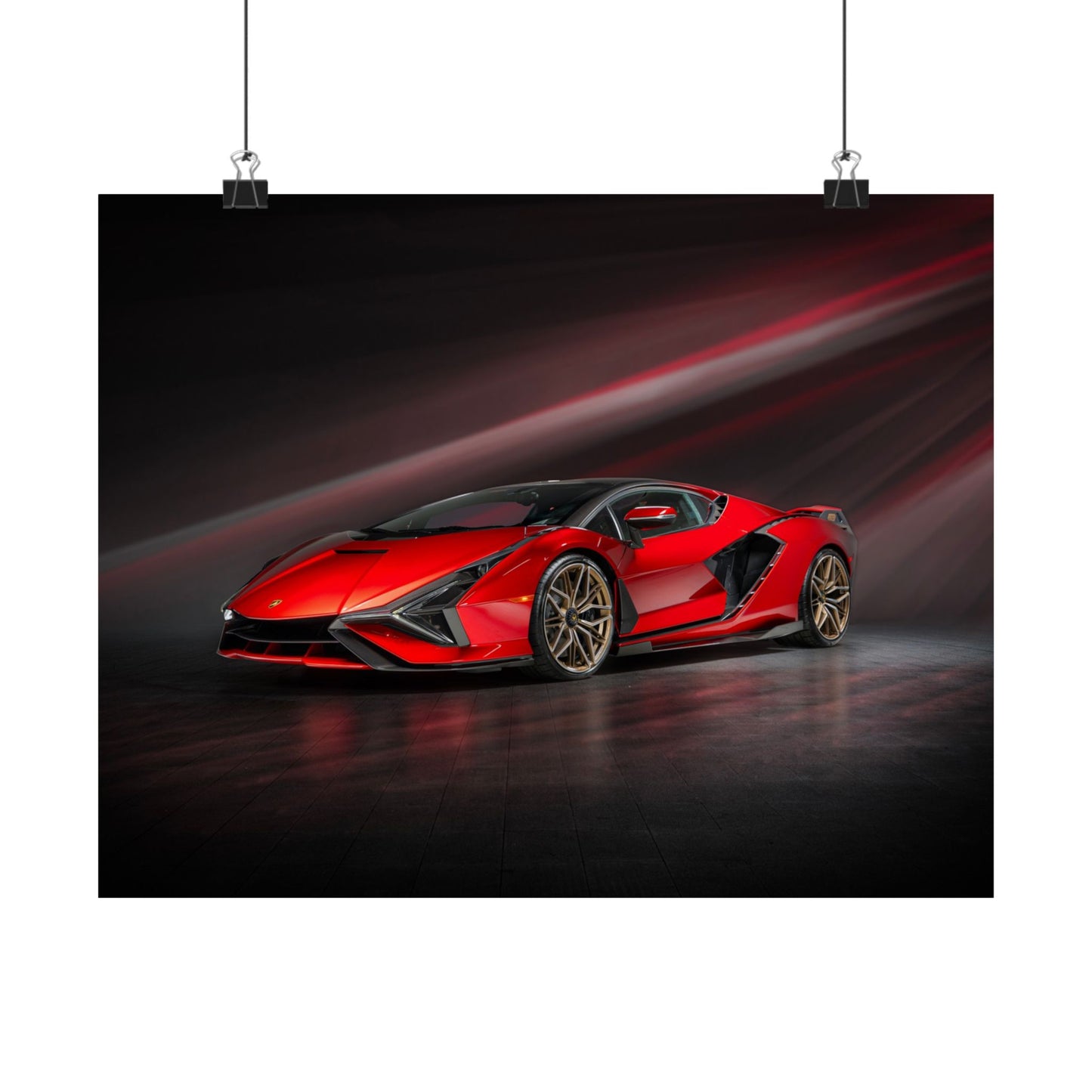 “Red to Carbon” – Sián FKP 37 Hypercar Art Print