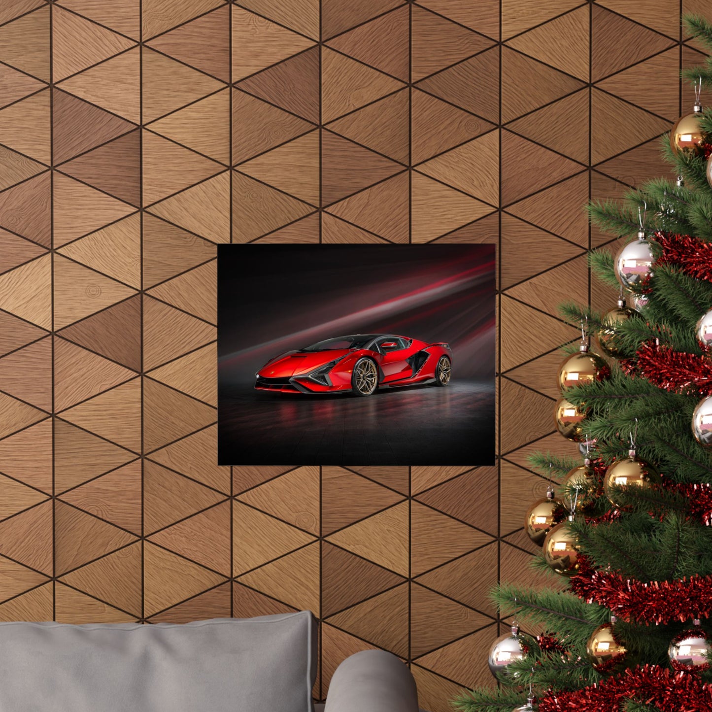 “Red to Carbon” – Sián FKP 37 Hypercar Art Print
