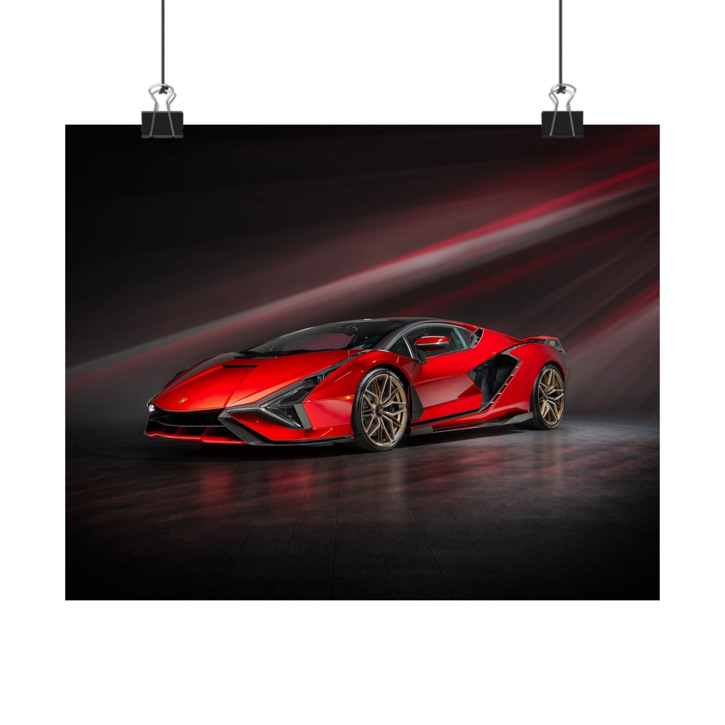 “Red to Carbon” – Sián FKP 37 Hypercar Art Print