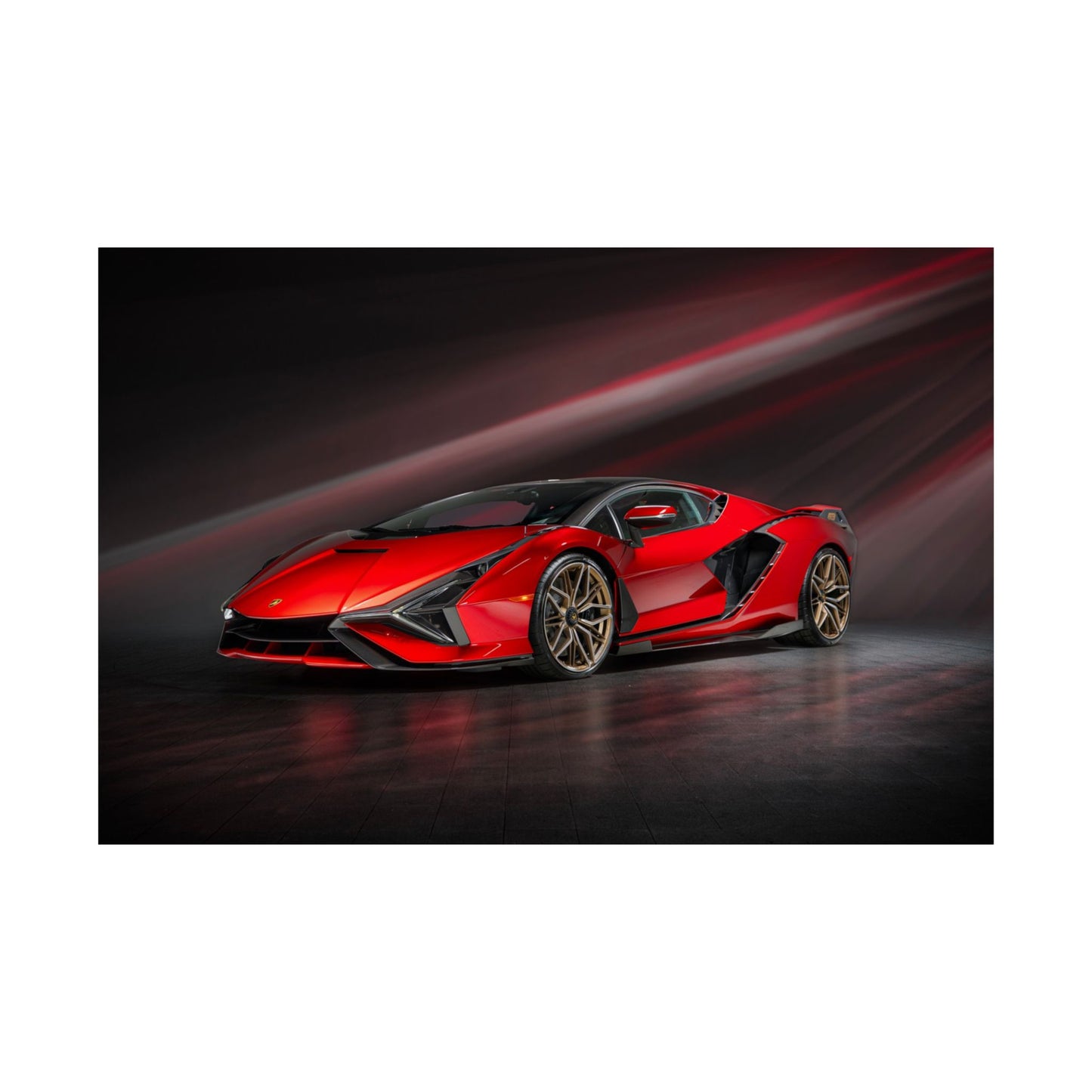 “Red to Carbon” – Sián FKP 37 Hypercar Art Print