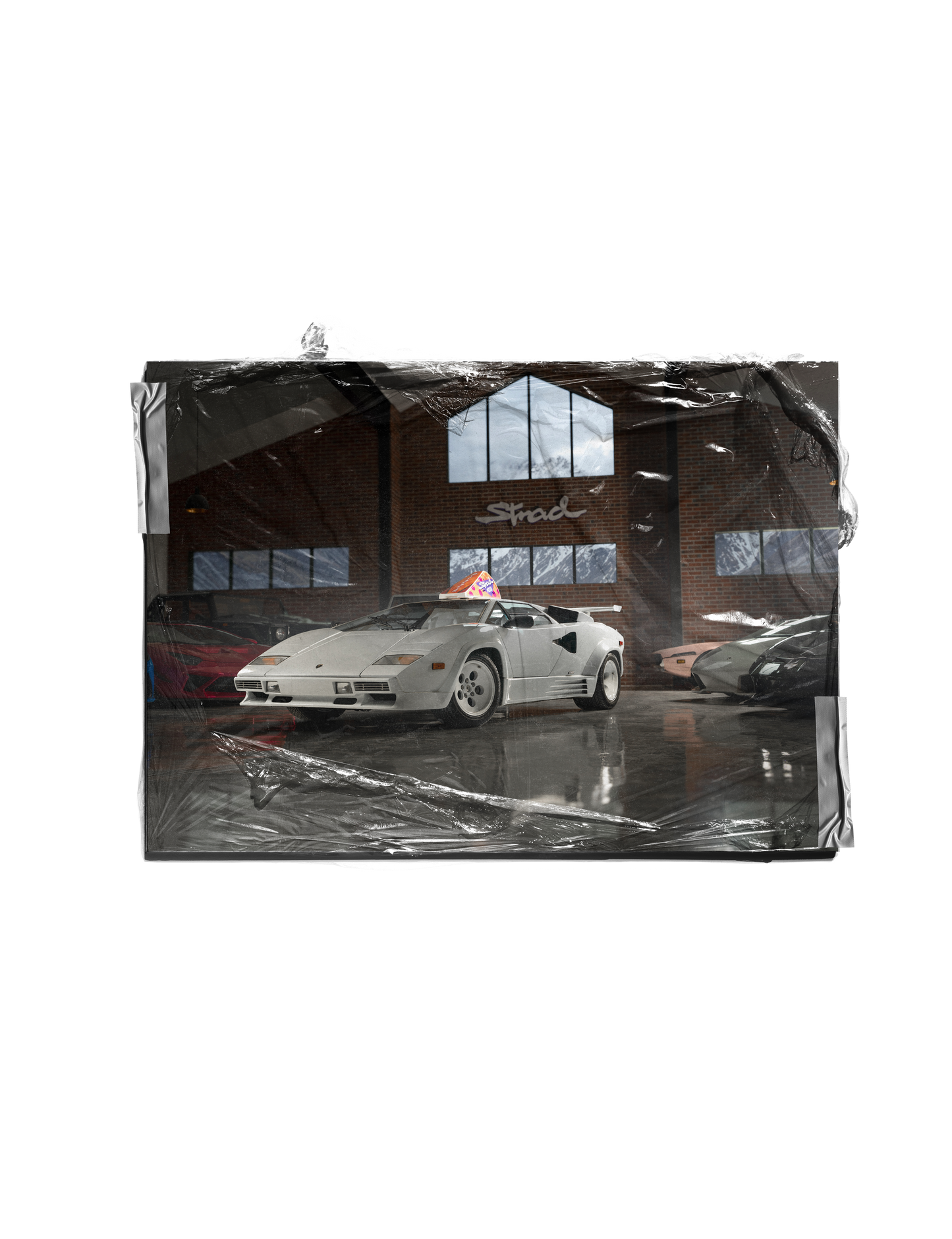 STRADMANS COUNTACH- Matte Horizontal Wall Art for Auto Enthusiasts