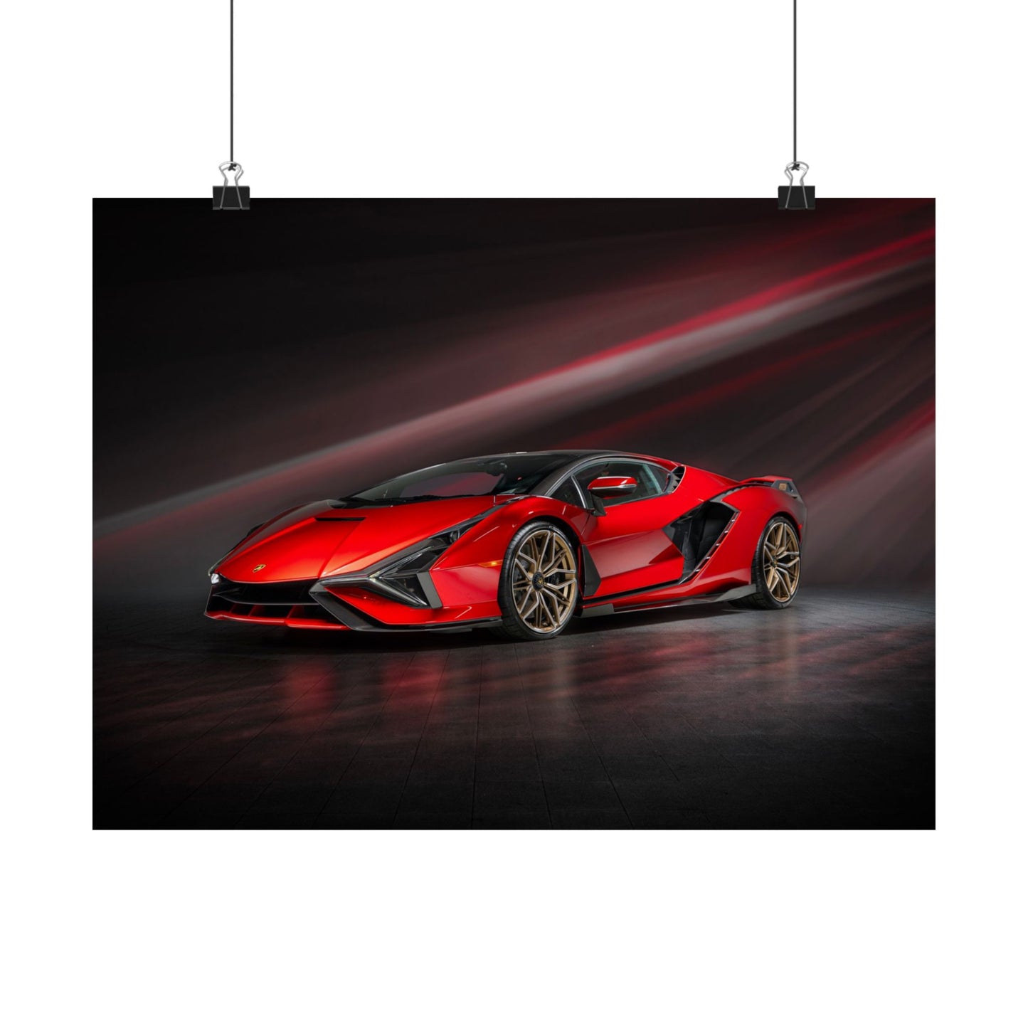 “Red to Carbon” – Sián FKP 37 Hypercar Art Print