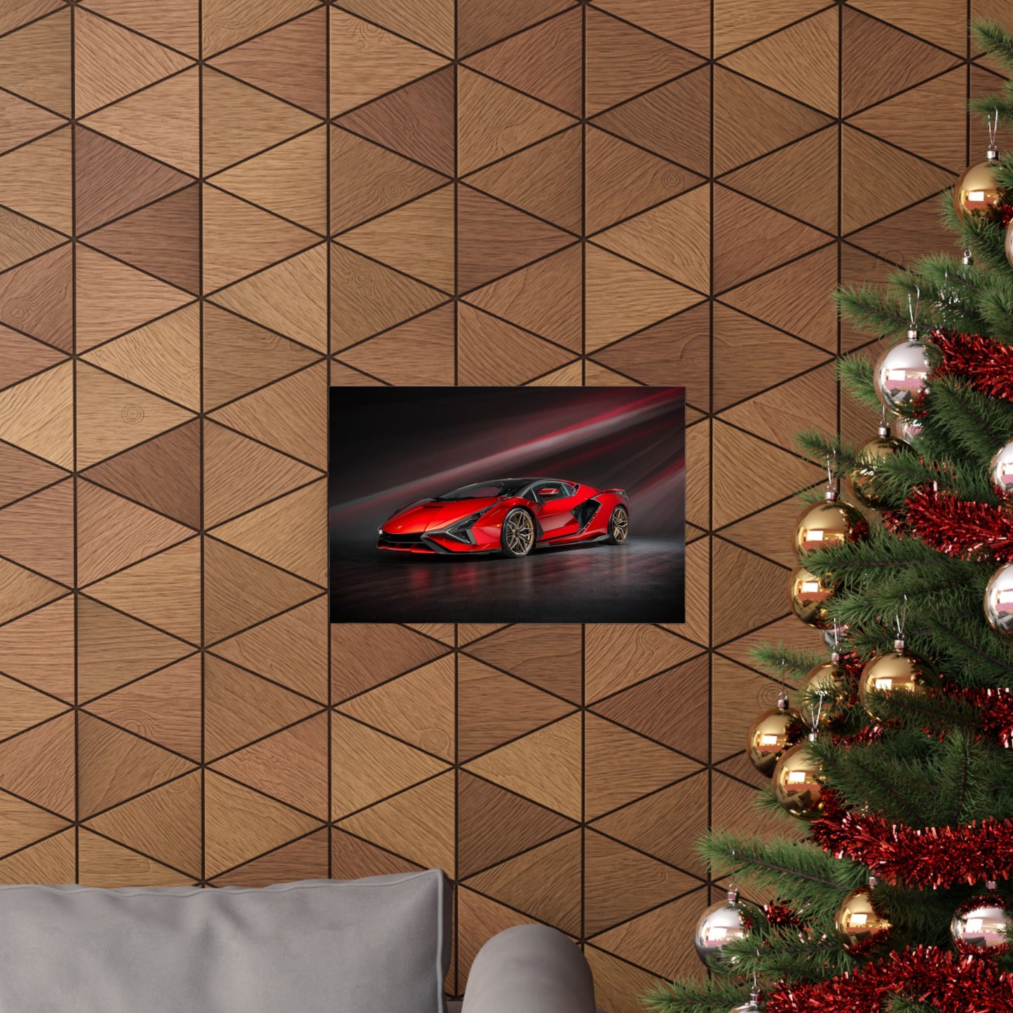“Red to Carbon” – Sián FKP 37 Hypercar Art Print